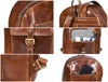 Sagunto Leather Backpack - Walnut Brown - Aaron Leather Goods