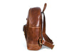 Sagunto Leather Backpack - Walnut Brown - Aaron Leather Goods