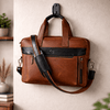 Brooklyn Leather Office Bag - Lux Tan - Aaron Leather Goods