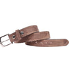 Handcrafted Genuine Leather Eagle Embossed Belt for Men – Premium Vintage Brown Casual & Formal Belt with Gift Box - Aaron Leather Goods Inc