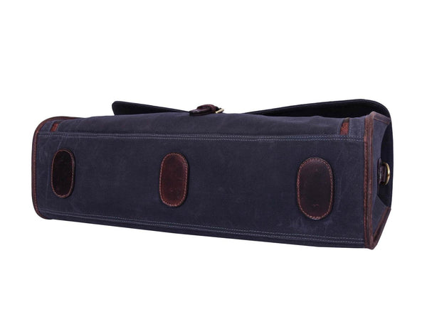 Vendome Canvas Knife Roll & Bag Combo - Grey - Aaron Leather Goods