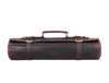 Vicenza Leather Knife Roll - Walnut Brown - Aaron Leather Goods