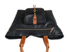 Abston Travel Tote Bag - Raven Black - Aaron Leather Goods