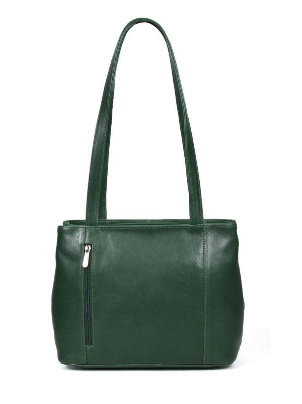 Toledo Leather Handbag - Pine Green - Aaron Leather Goods
