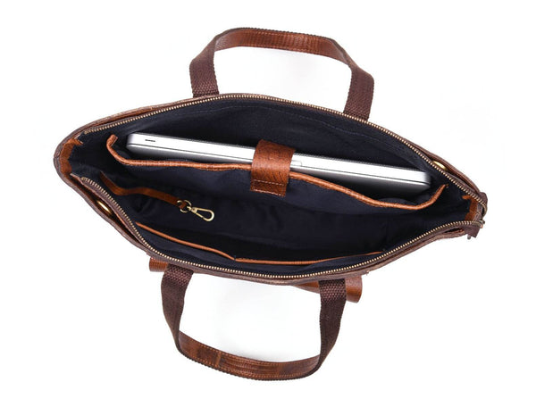 Mieres Travel Tote Bag Combo – Gingerbread - Aaron Leather Goods