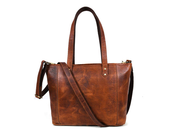 Mieres Travel Tote Bag Combo – Gingerbread - Aaron Leather Goods