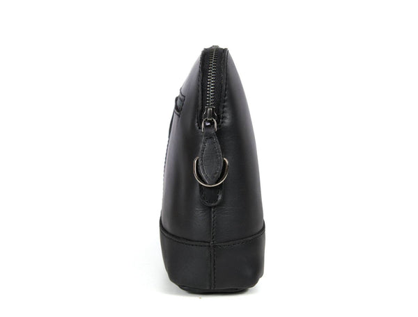 Requena Leather Crossbody Bag - Raven Black - Aaron Leather Goods