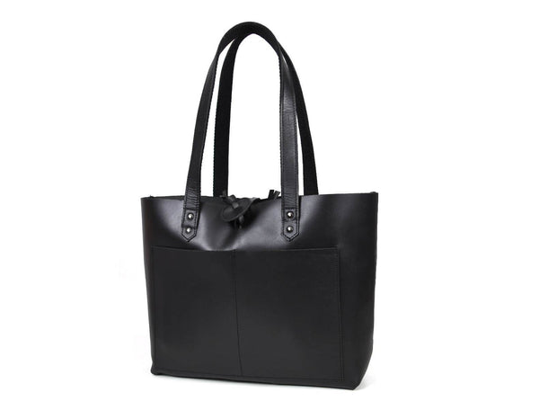 Melilla Travel Tote Bag – Raven Black - Aaron Leather Goods