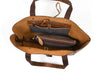 Melilla Travel Tote Bag – Caramel Brown - Aaron Leather Goods