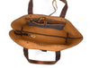 Melilla Travel Tote Bag – Caramel Brown - Aaron Leather Goods