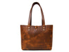 Melilla Travel Tote Bag – Caramel Brown - Aaron Leather Goods