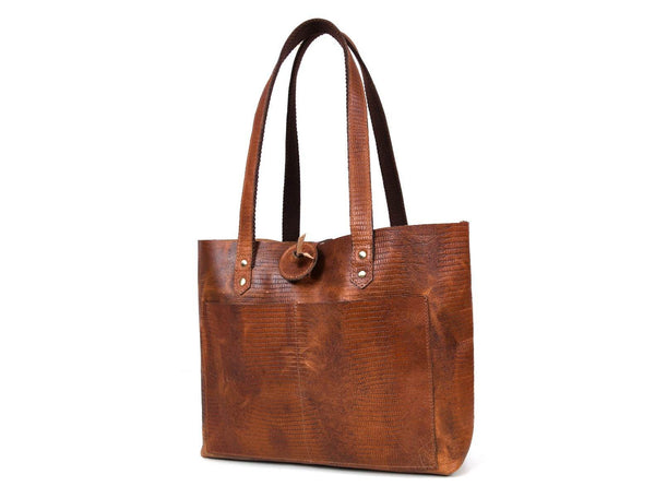 Melilla Travel Tote Bag – Gingerbread - Aaron Leather Goods