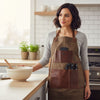 Leon Waxed Canvas Apron - Seaweed Green - Aaron Leather Goods