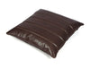 Baltimore Leather Pillow Cover - Walnut Brown - Aaron Leather Goods