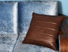 Baltimore Leather Pillow Cover - Walnut Brown - Aaron Leather Goods