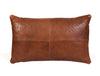 Arizona Leather Pillow Cover - Brown - Aaron Leather Goods