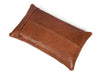 Arizona Leather Pillow Cover - Brown - Aaron Leather Goods