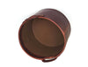 Jolanda Leather Wastebasket - Walnut Brown - Aaron Leather Goods
