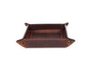 Ramage Leather Valet Tray - Walnut Brown - Aaron Leather Goods