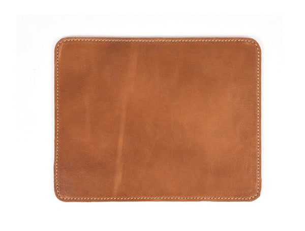Riesling Leather Mouse Tray - Caramel Brown - Aaron Leather Goods