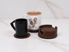 Cannes Leather Coaster - Exotic Print - Aaron Leather Goods