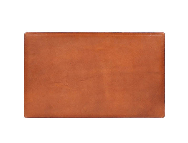 Rosemond Leather cuff - link Box - Caramel - Aaron Leather Goods