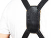 Florence Suede Apron - Raven Black - Aaron Leather Goods