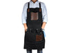 Turin Waxed Canvas Apron - Raven Black - Aaron Leather Goods