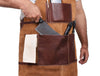 Florence Suede Apron - Chestnut - Aaron Leather Goods