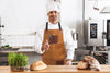 Arucas Suede Apron - Caramel Brown - Aaron Leather Goods