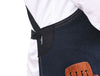Benito Leather Canvas Apron - Denim Blue - Aaron Leather Goods