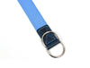 Paso Canvas Belt with D - ring - Blue - Aaron Leather Goods