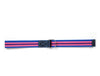 Enova Canvas Belt with D - ring - Pink Blue - Aaron Leather Goods