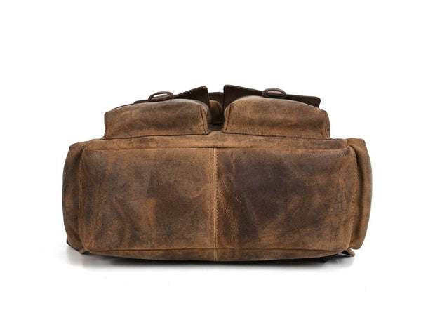 Alexander Leather Backpack - Cedar - Aaron Leather Goods