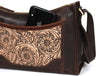 Madison Ladies Handmade Bag - Dark Brown - Aaron Leather Goods