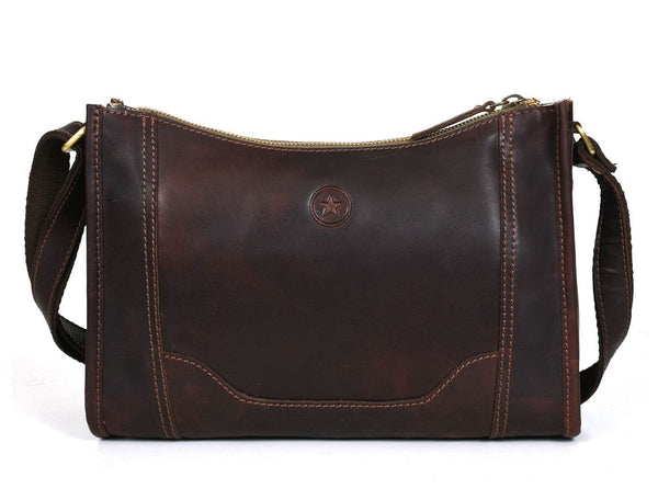 Madison Ladies Handmade Bag - Dark Brown - Aaron Leather Goods