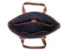 Velour Leather Tote Bag - Aaron Leather Goods