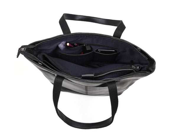 Mieres Travel Tote Bag – Raven - Aaron Leather Goods