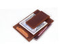 Sestao Leather Minimalist Money Clip Wallet - Merlot - Aaron Leather Goods