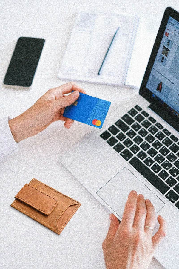 Sestao Leather Minimalist Money Clip Wallet - Cinnamon - Aaron Leather Goods