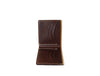 Paso Leather Bi - fold Mens Wallet - Dark Brown - Aaron Leather Goods