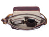 Boulder Leather Messenger Bag & Organizer Combo - Brown - Aaron Leather Goods