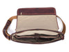 Savona Leather Messenger Bag - Walnut Brown - Aaron Leather Goods