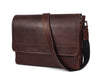Boulder Leather Messenger Bag & Organizer Combo - Walnut - Aaron Leather Goods