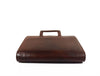 Aaron Leather Goods leather Briefcase & Organizer Combo - Brown - Aaron Leather Goods