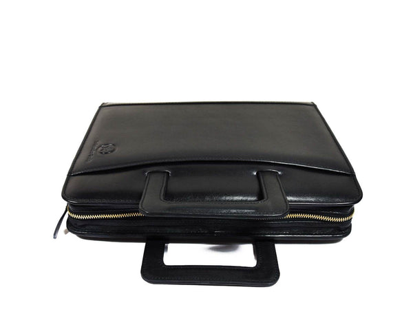 Tulsa Leather Organizer - Raven Black - Aaron Leather Goods