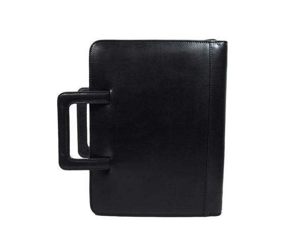 Tulsa Leather Organizer - Raven Black - Aaron Leather Goods