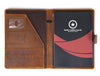 Aaron Leather Goods leather Briefcase & Organizer Combo - Brown - Aaron Leather Goods