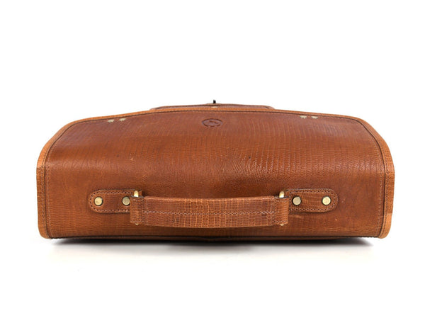 Ancona Leather Office Bag 15" - Gingerbread - Aaron Leather Goods