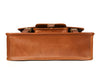 Aaron Leather Goods leather Briefcase & Organizer Combo - Brown - Aaron Leather Goods